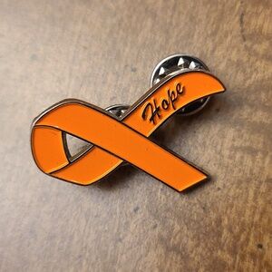 "Hope" Orange Enamel Pin